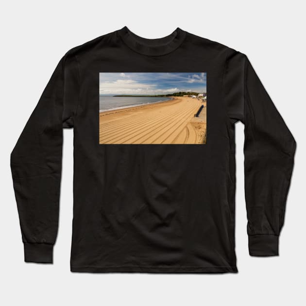 Whitmore Bay, Barry Island Beach, Wales Long Sleeve T-Shirt by dasantillo